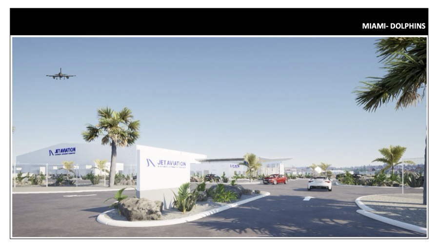 Jet Aviation Hangars — presentation board 1